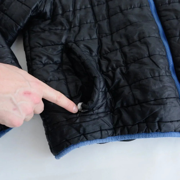 NBA New York  Knicks Black & Blue Puffer Jacket Size 2XL - Picture 8 of 12